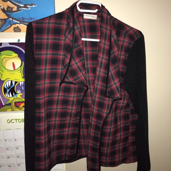 ‼️SALE‼️ 90’s VINTAGE GRUNGE PUNK FLANNEL CARDIGAN FALL AUTUMN - Picture 4 of 5